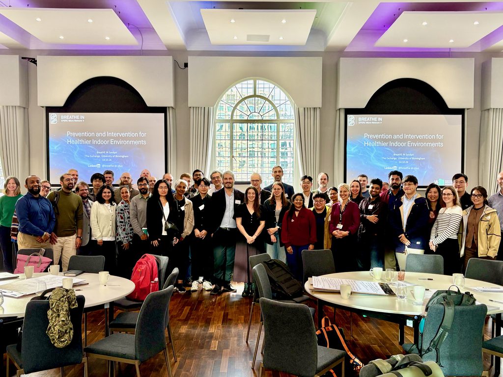 Group photo of attendees for the sandpit